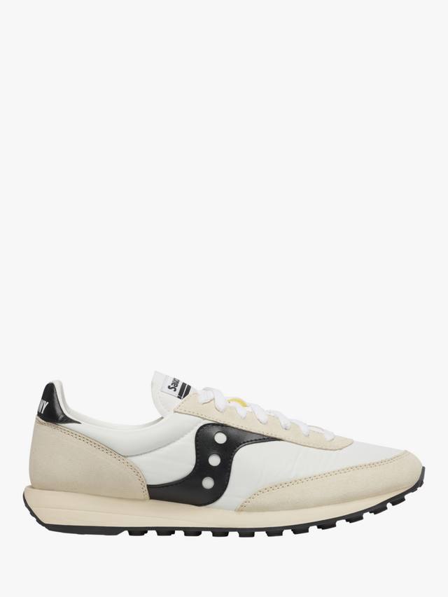 Кроссовки на шнуровке из смеси кожи trainer 80 Saucony, белый/черный