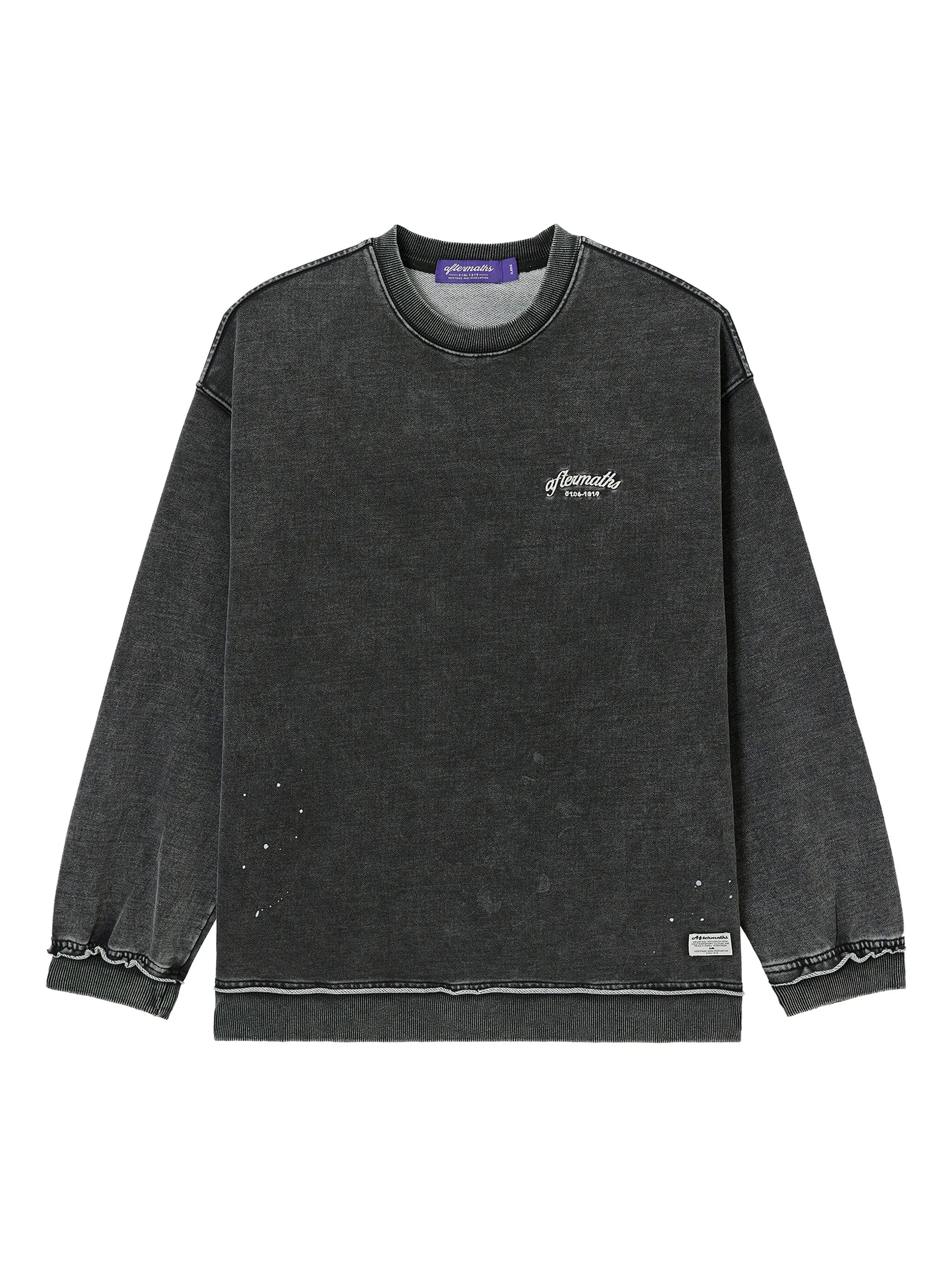 

Толстовка с эффектом потертости Aftermaths, серый