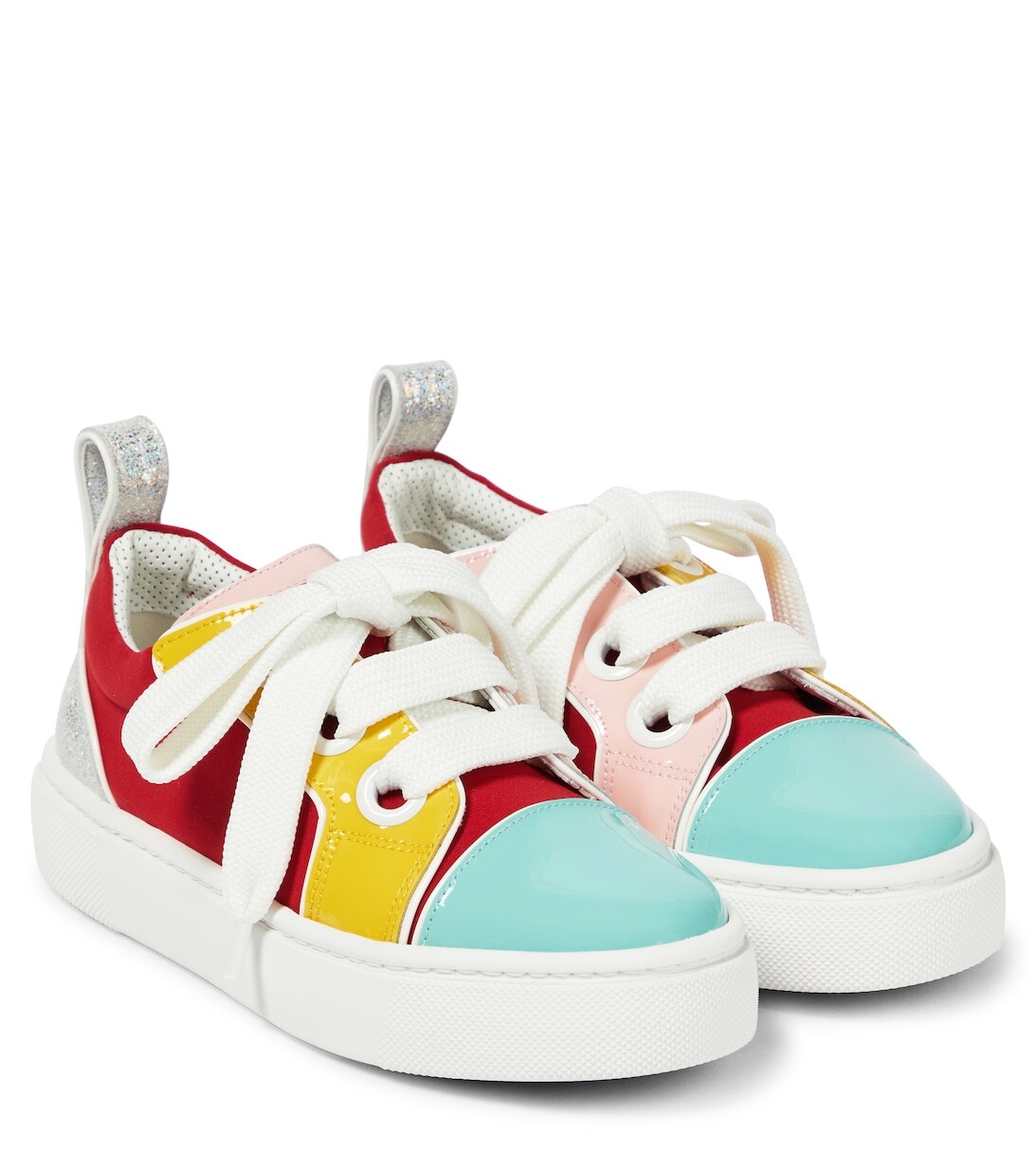 

Кроссовки из лакированной кожи Christian Louboutin, разноцветный