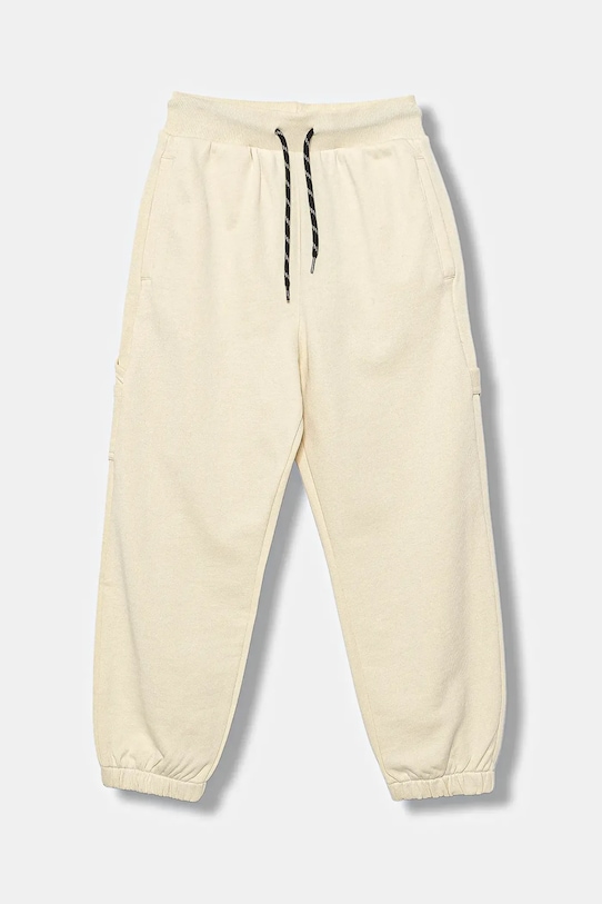 

Детские хлопковые спортивные штаны United Colors Of Benetton, бежевый