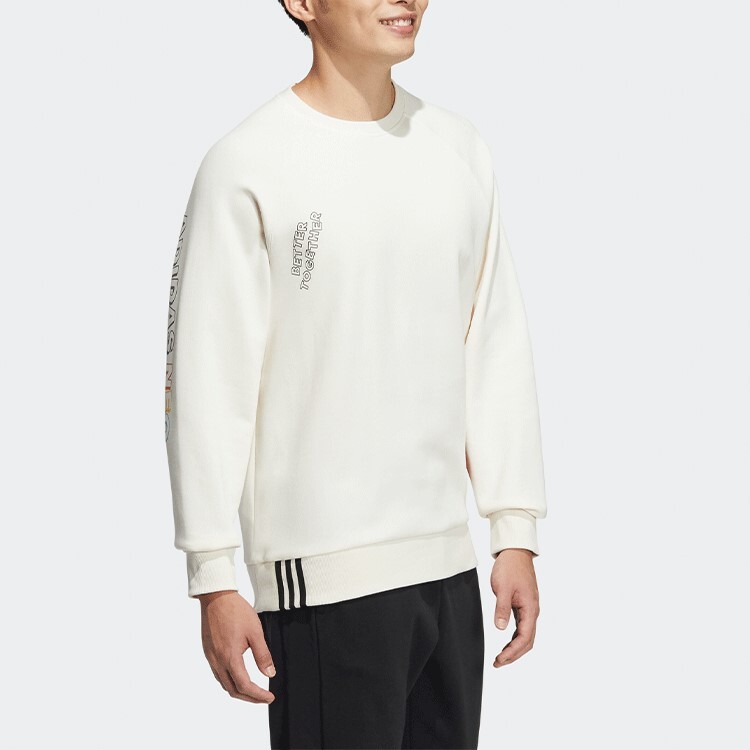 Sesame Street X Sesame Street свитшот мужской совместный коллекции розовый/белый Adidas Neo, белый — фото 4