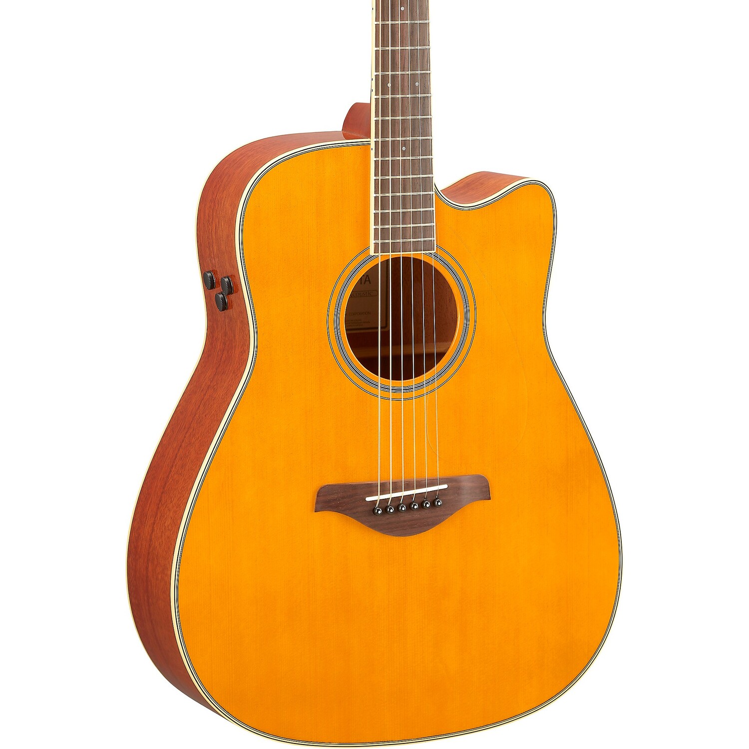 

Акустически-электрическая гитара Yamaha FGC-TA TransAcoustic Dreadnought Cutaway, винтажный оттенок