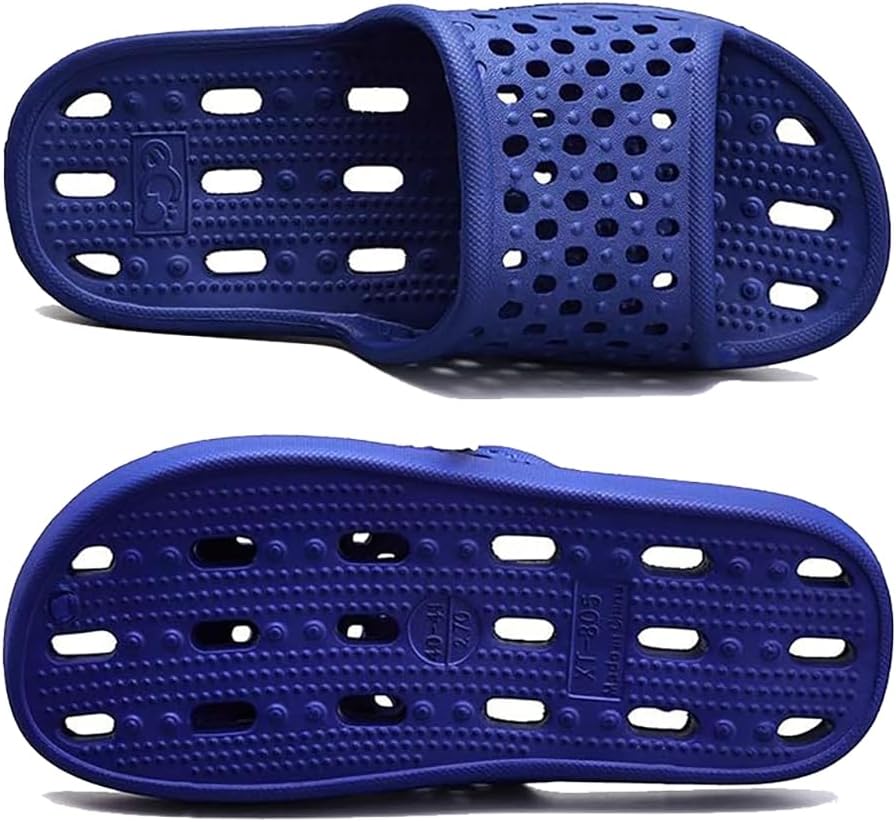 

Душевые тапочки Cliont для женщин и мужчин, шлепанцы для душа, для бассейна, нескользящие, для ванной, летние пляжные обувь, темно-синий