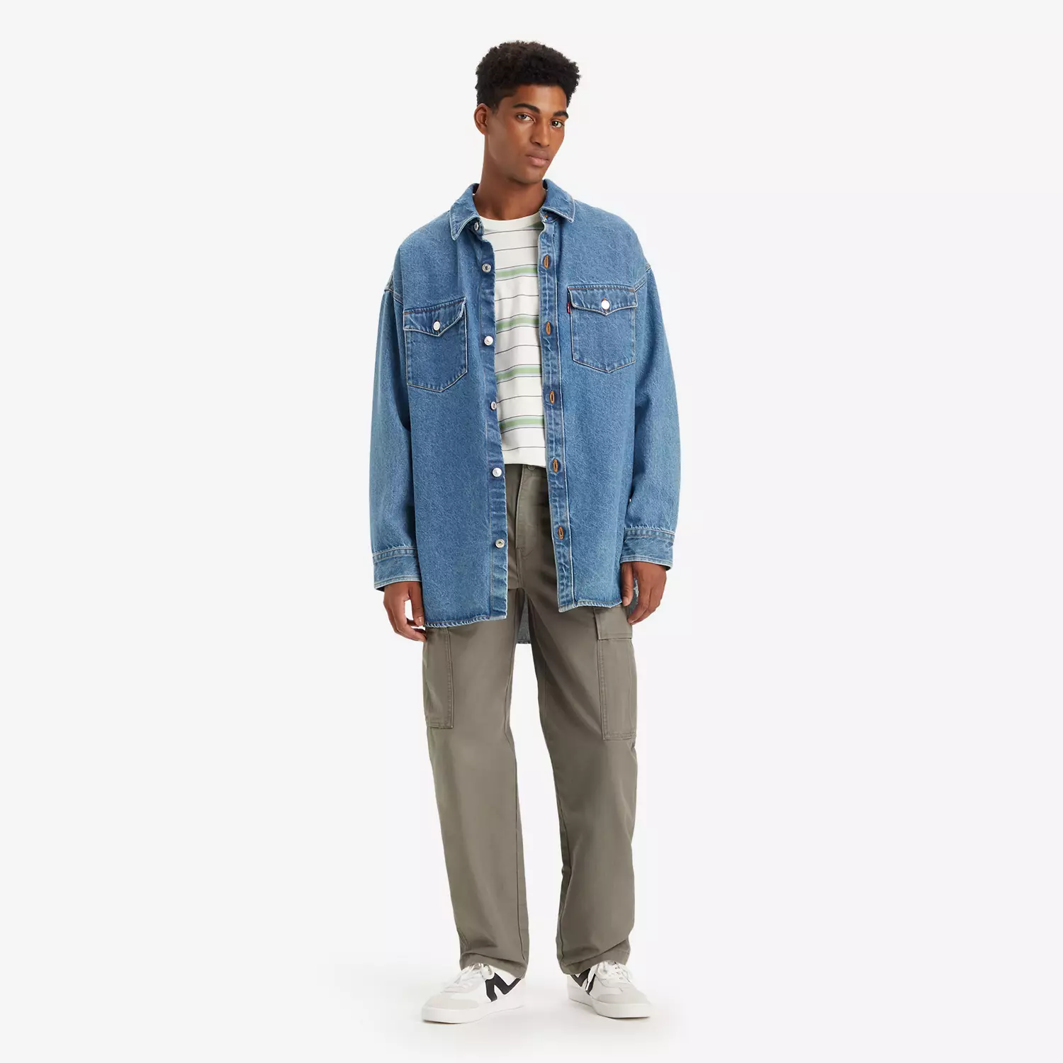 

Мужские брюки карго прямого кроя Levi's xx, коричневый