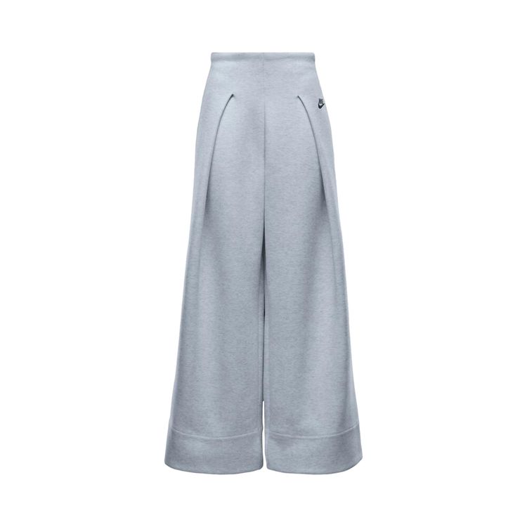 

Брюки Nike Sportswear Tech Fleece High Waisted Pleated Pants 'Light Grey/Heather/Black', серый