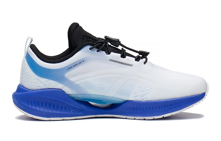 Суперлегкие 19 детские кроссовки GS Low-top Standard белые/лунный белый синий Lining Young — фото 2