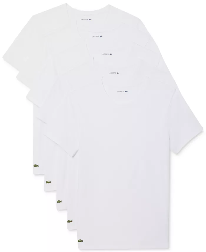 

Мужские облегающие майки-борцовки, 5 штук Lacoste, белый