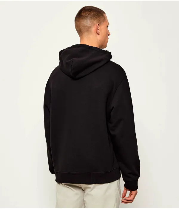 Махровая толстовка Loose fit Calvin Klein, черный — фото 3