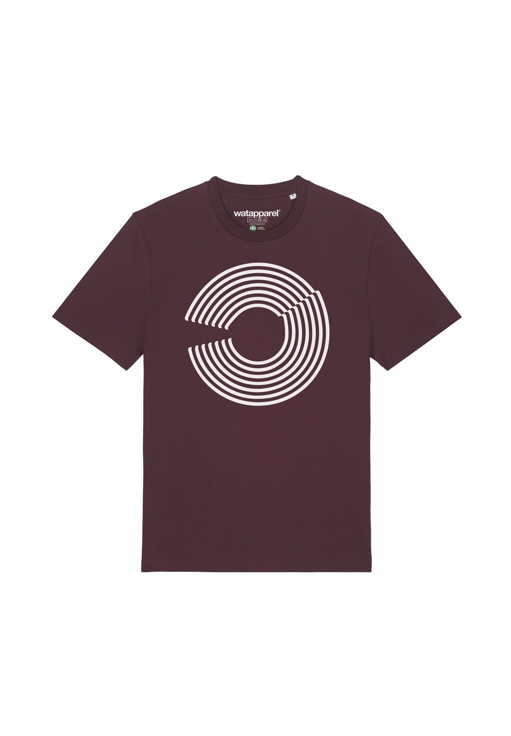 

Футболка с принтом ABSTRACT 01 Watapparel, цвет red brown