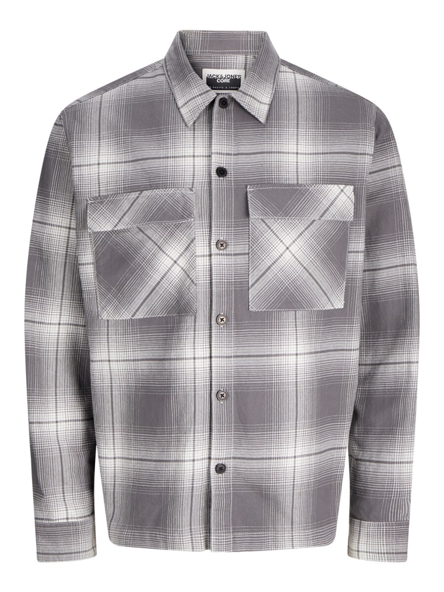 

Рубашка на пуговицах Comfort fit Jack & Jones Junior CHARLIE CHECK, серый