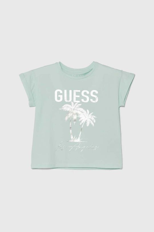 

Детская футболка Guess, бирюзовый, Зеленый, Детская футболка Guess, бирюзовый
