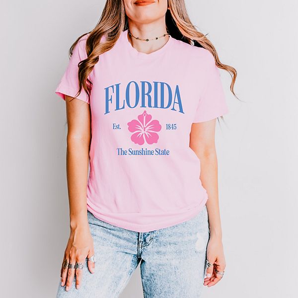 

Футболка с коротким рукавом Florida the sunshine state Simply Sage Market, Pink