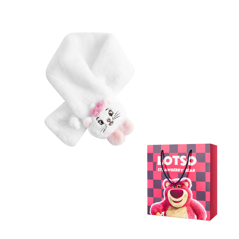 

Disney Шарф вязаный женский, Marie Cat White Plush Scarf