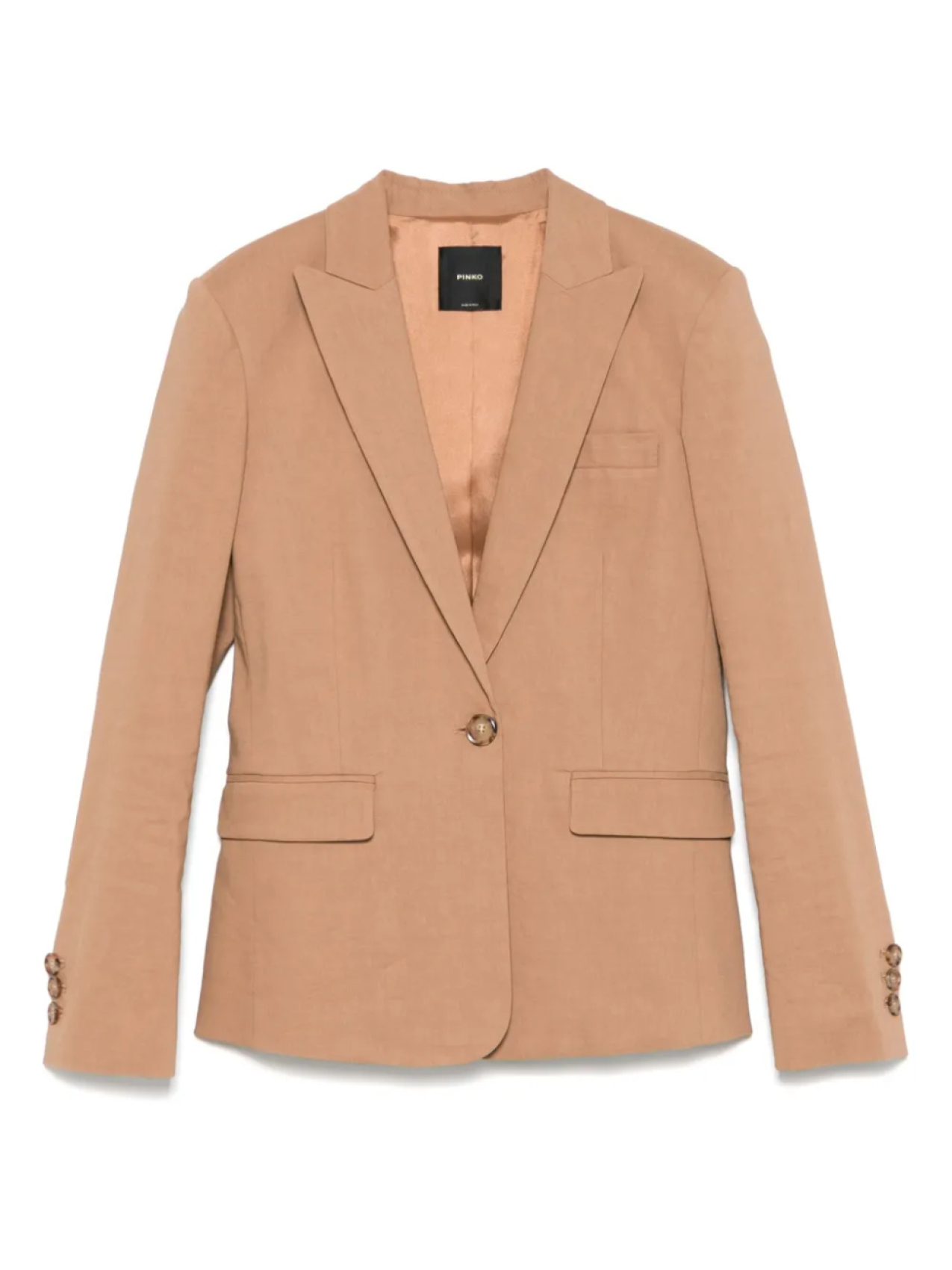 

PINKO однобортный блейзер, коричневый