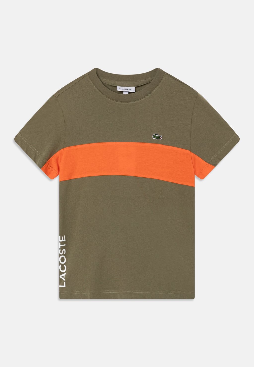 

Футболка с принтом TEE COLOR BLOCK UNISEX Lacoste, хаки