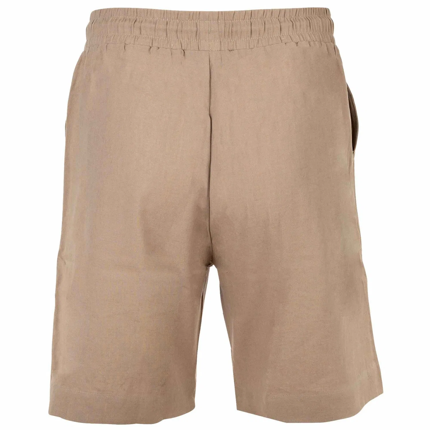 Бермуды из льна и вискозы Emporio Armani, taupe — фото 4