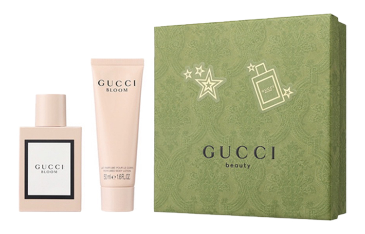 Подарочный набор Gucci Bloom: парфюмерная вода и лосьон для тела, 50 мл + 50 мл — фото 2
