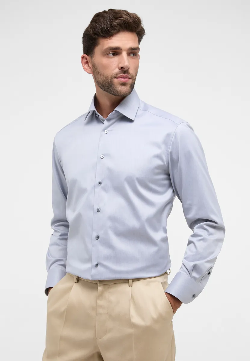 

Рубашка Eterna с длинными рукавами "COMFORT FIT", серый