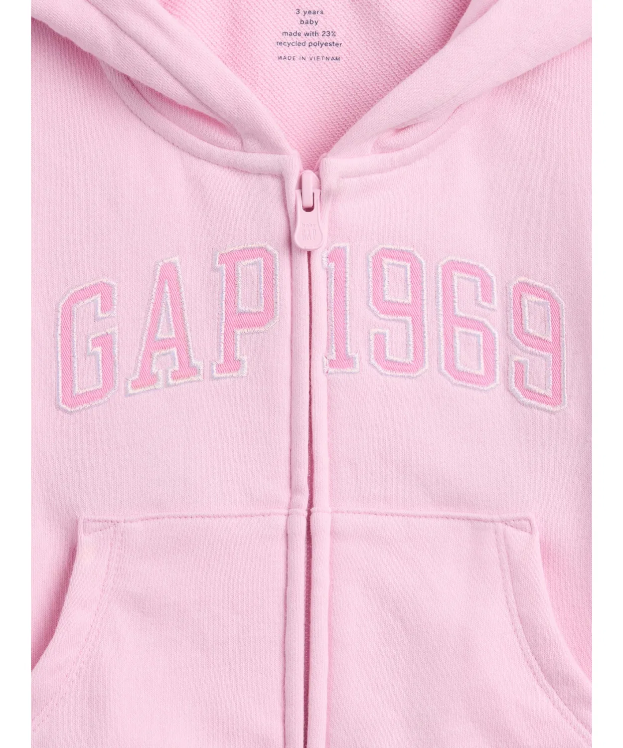 Детская кофта-худи на молнии Gap Vintage Soft French Terry — фото 4