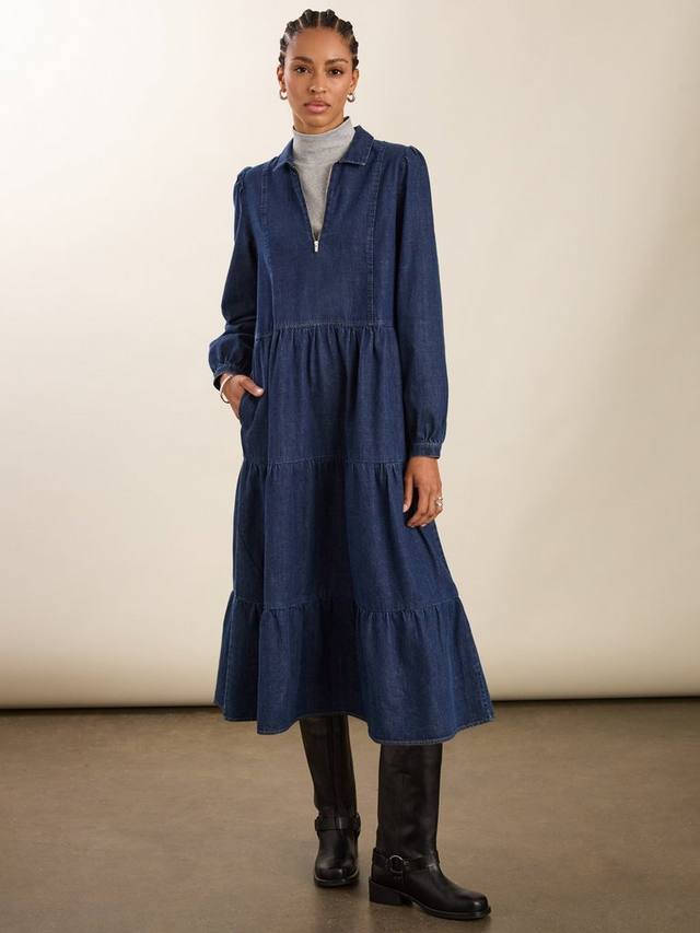 

Платье миди Cody Denim Baukjen, Indigo