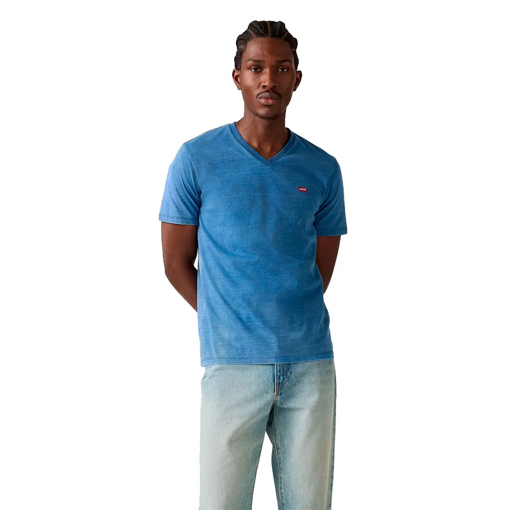 

Футболка Levi's The Original short sleeve v neck, синий