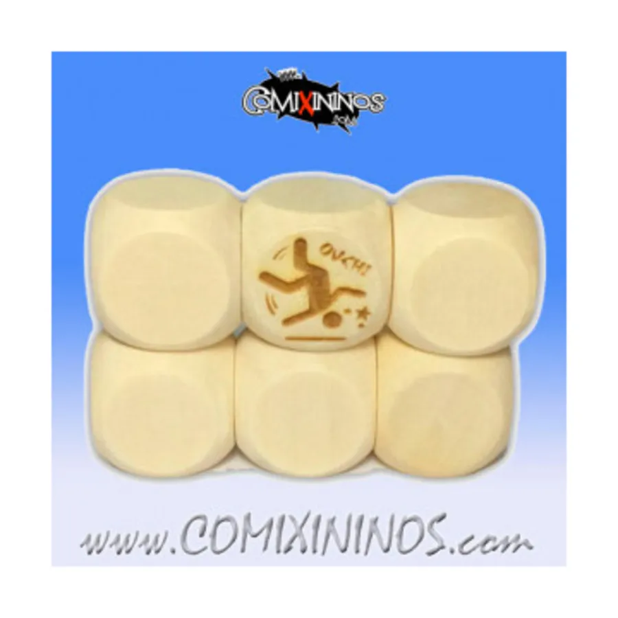 

Кубики навыков — спринт №3 без точек (2), Fantasy Football Miniatures - Wooden Dice (16mm)