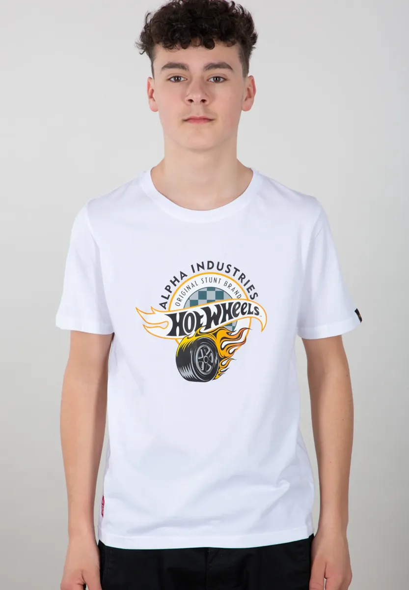 

Alpha Industries с длинным рукавом " Alpha Industries Kids - Футболки Hot Wheels Alpha T Kids/Teens", белый