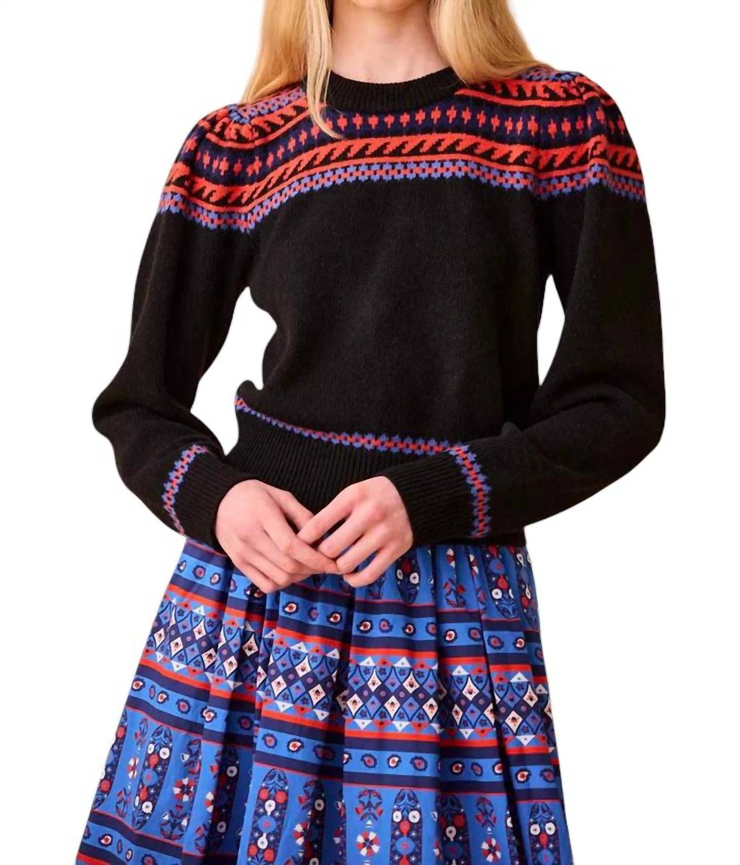 

Свитер Джеки в Хайгроув Фэрайл HUNTER BELL, цвет highgrove fairisle