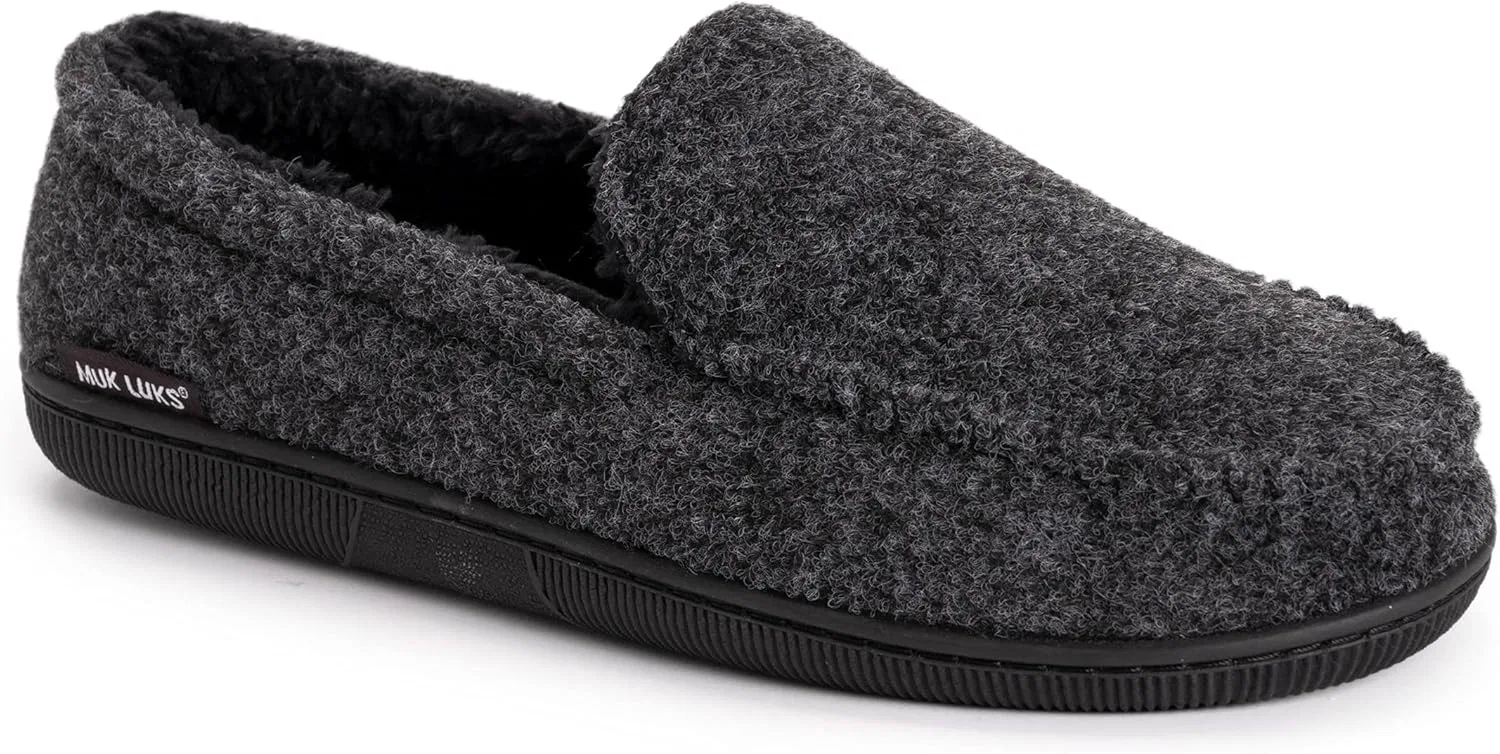 Мокасины тапочки MUK LUKS, черный