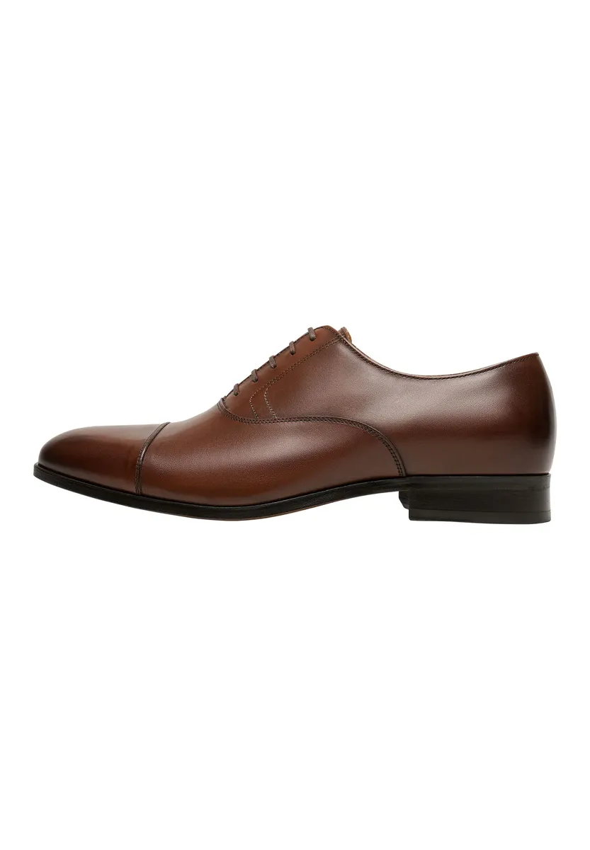 

Туфли Henry Stevens на шнуровке "Murray CO business Shoes", мужские полуботинки кожаные ручной работы, костюмные туфли, коричневый