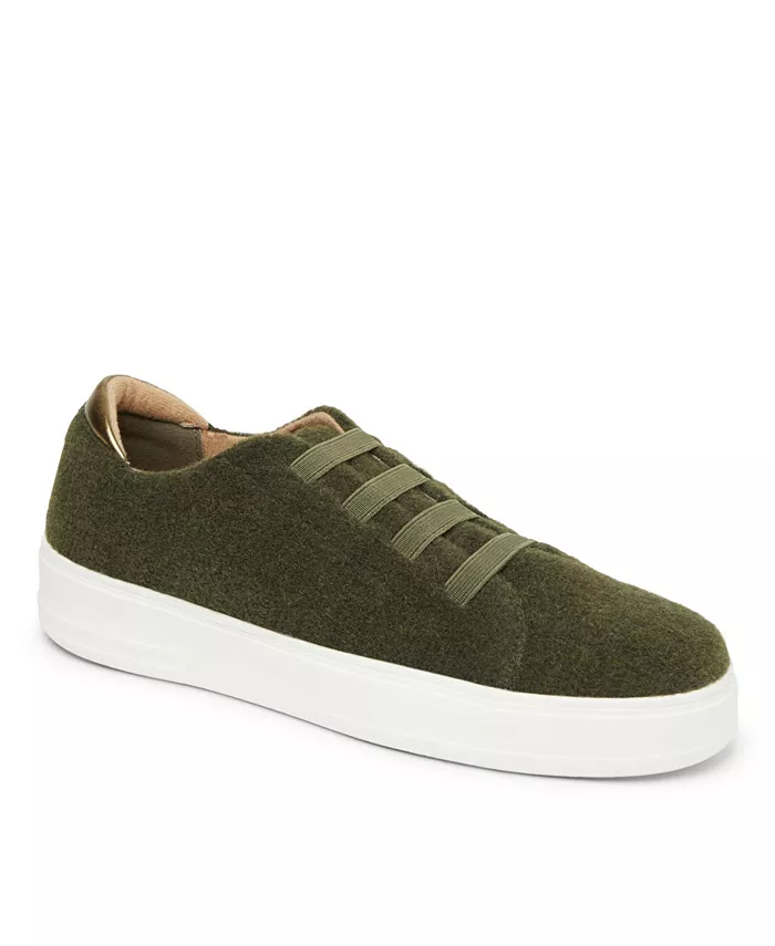 Dearfoams женские спортивные кроссовки Slip-On с эластичными шнурками и пеноматериалом Dearfoams, зеленый
