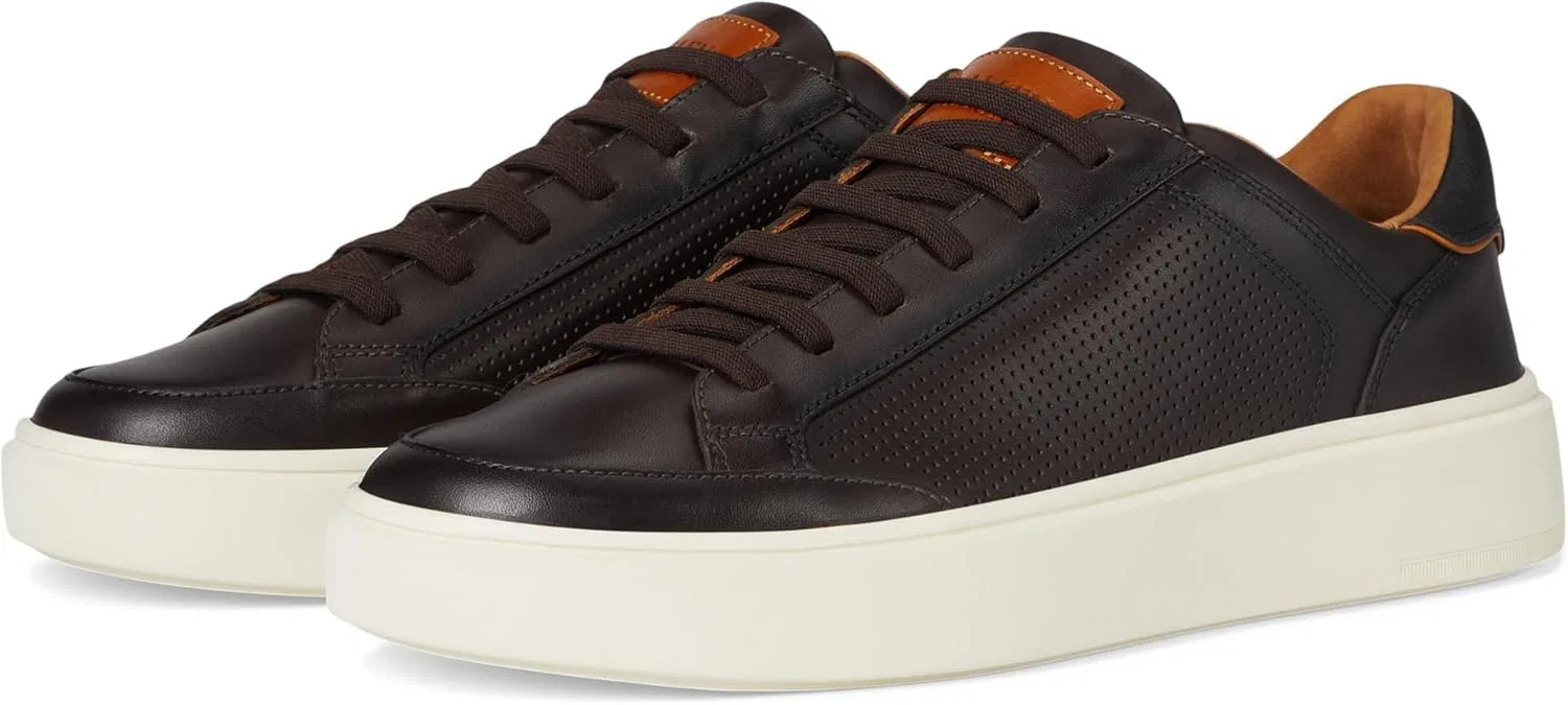 Кроссовки кожаные Allen Edmonds, темно-коричневый
