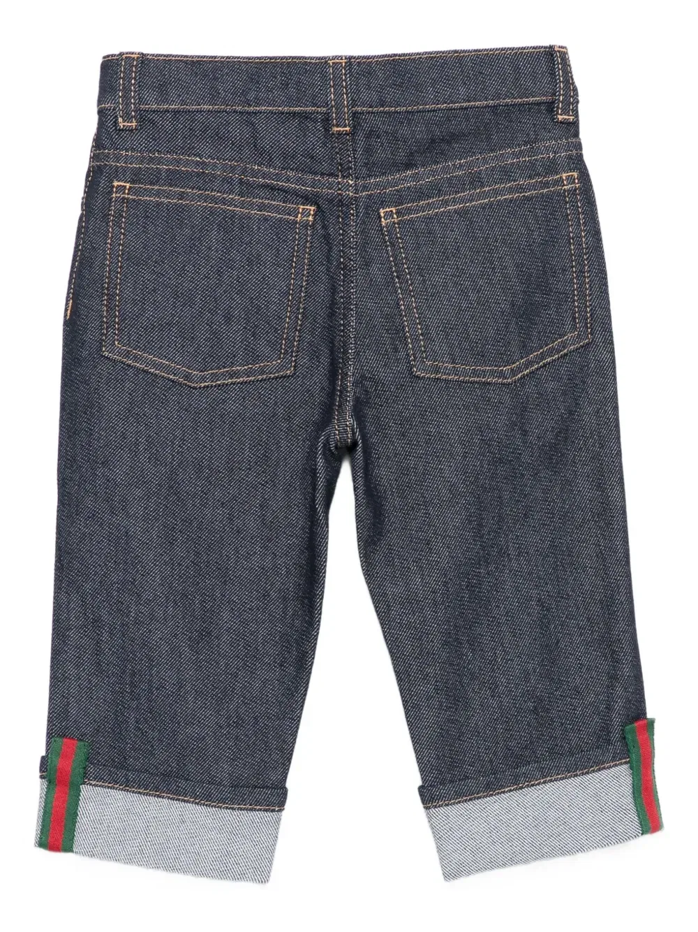 Джинсы Web-stripe Gucci Kids, синий — фото 2