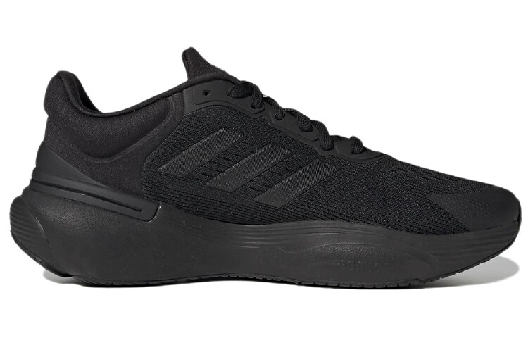 Кроссовки для бега Response Super 3.0 мужские с низким верхом черного цвета Adidas — фото 2