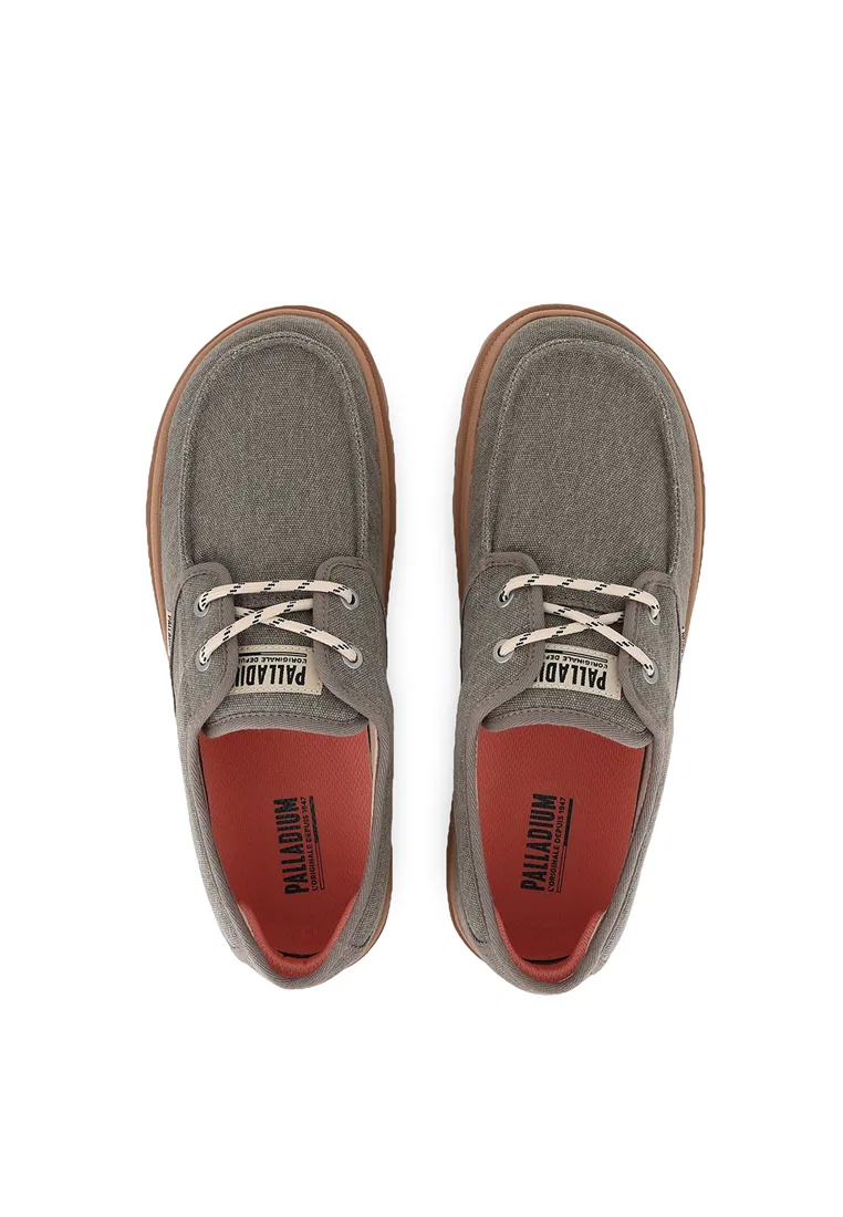 Кроссовки мужские, на шнуровке, Dunelite Moc Cush Canvas Palladium, зеленый — фото 3