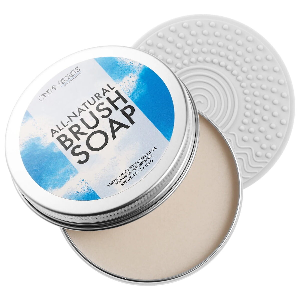 

Cinema Secrets, All-Natural Brush Soap, Профессиональное мыло для чистки кистей, 100г