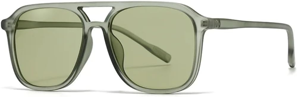 

Солнцезащитные очки с защитой от УФ-излучения UV400 | Двойная перемычка, панк-стиль, разноцветные линзы | Для женщин и мужчин, для занятий спортом на открытом воздухе и вождения DSVIGF, Green-green