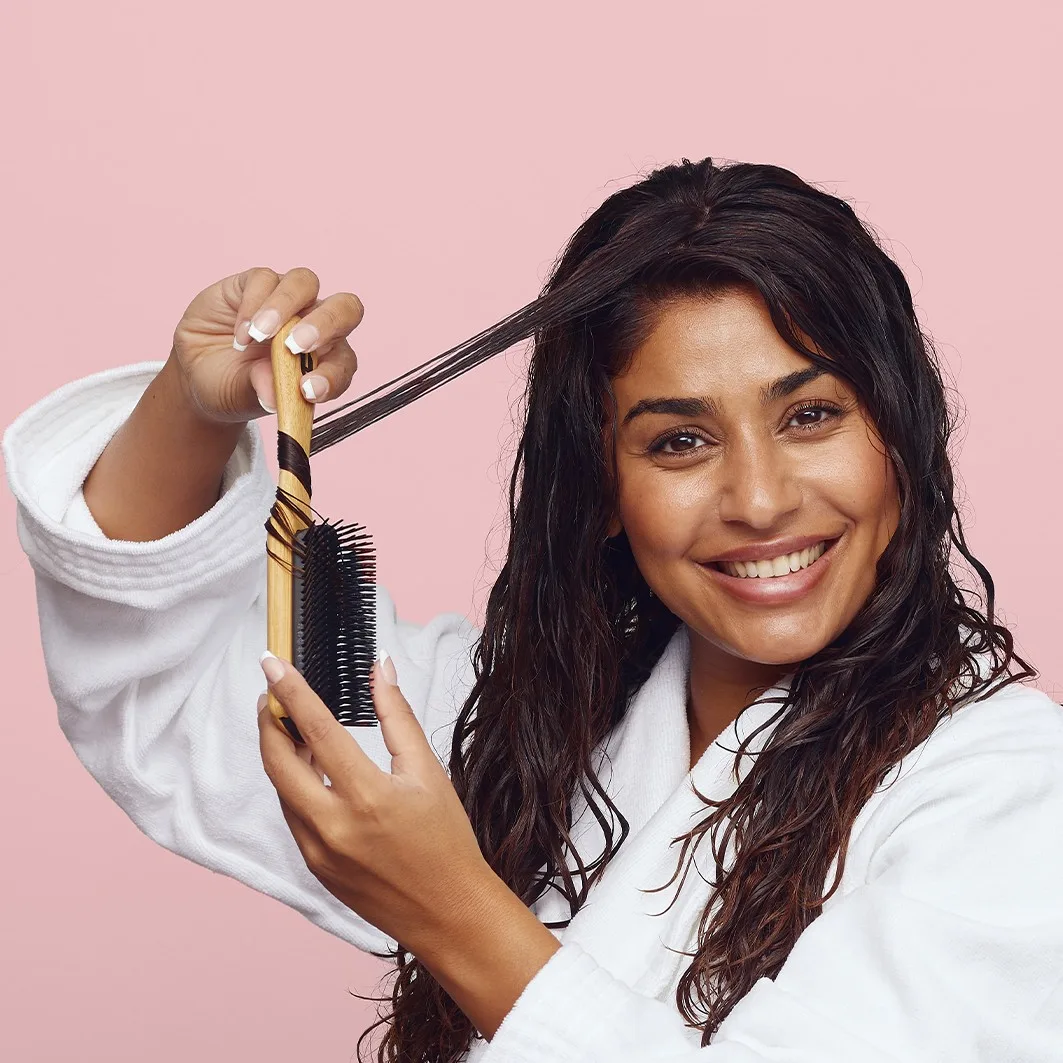 Плоская/Лопатчатая кисть, бамбуковая кисть для растушевки Hairlust, 150 гр — фото 2