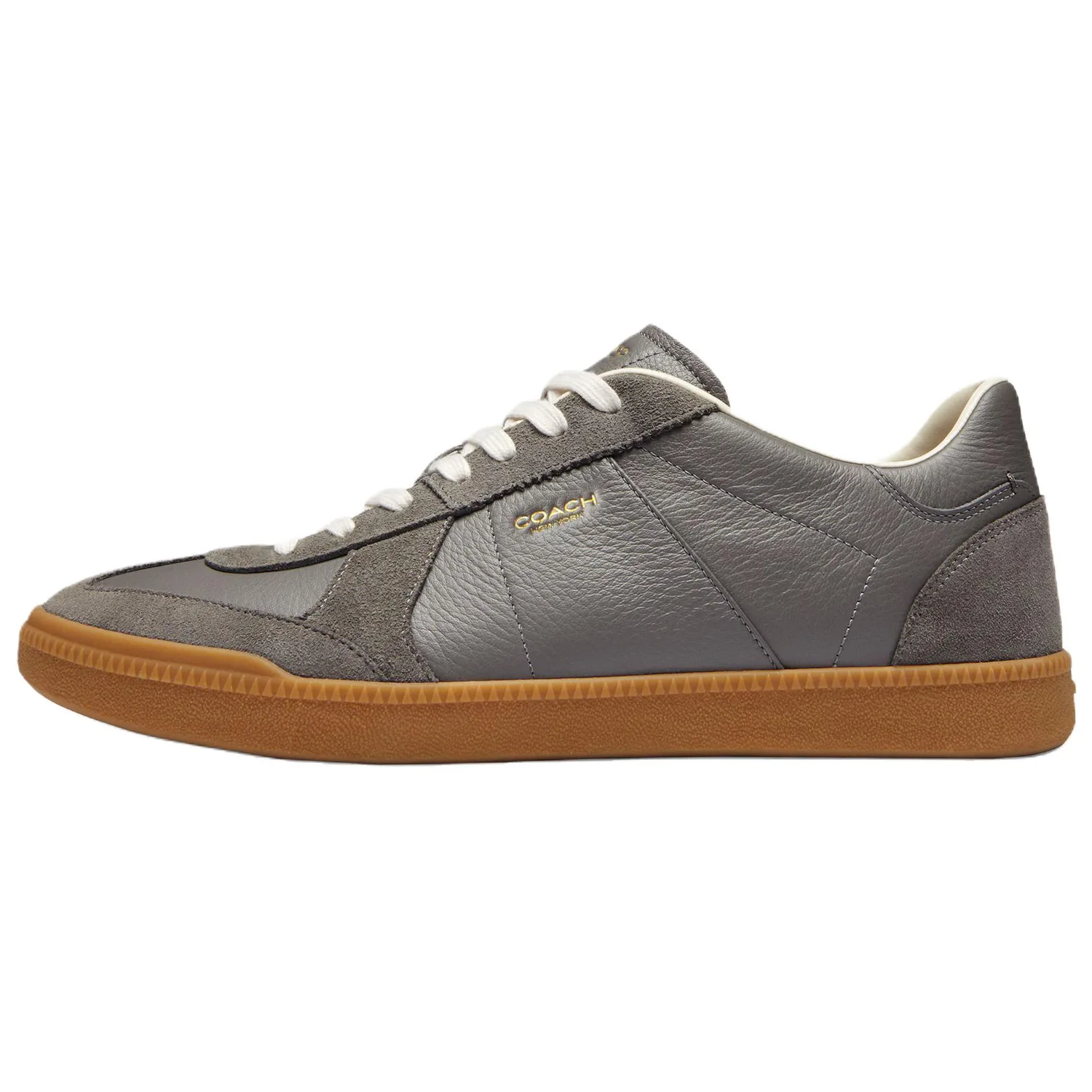 COACH Ellis Cow Split Leather Low top Skateboard Shoes мужские Gray