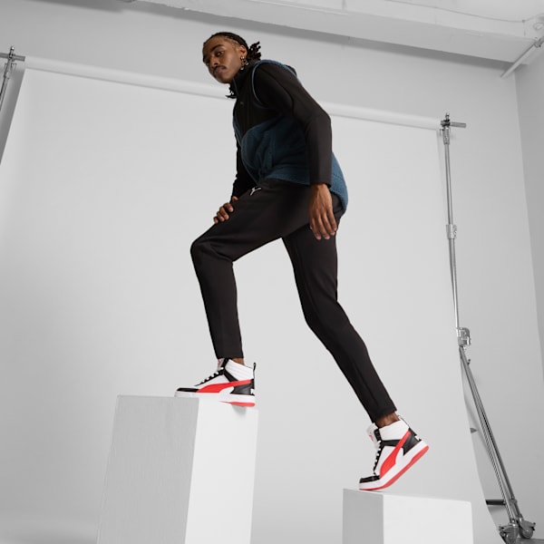 Мужские кроссовки средней высоты Dribble Puma, белый — фото 3