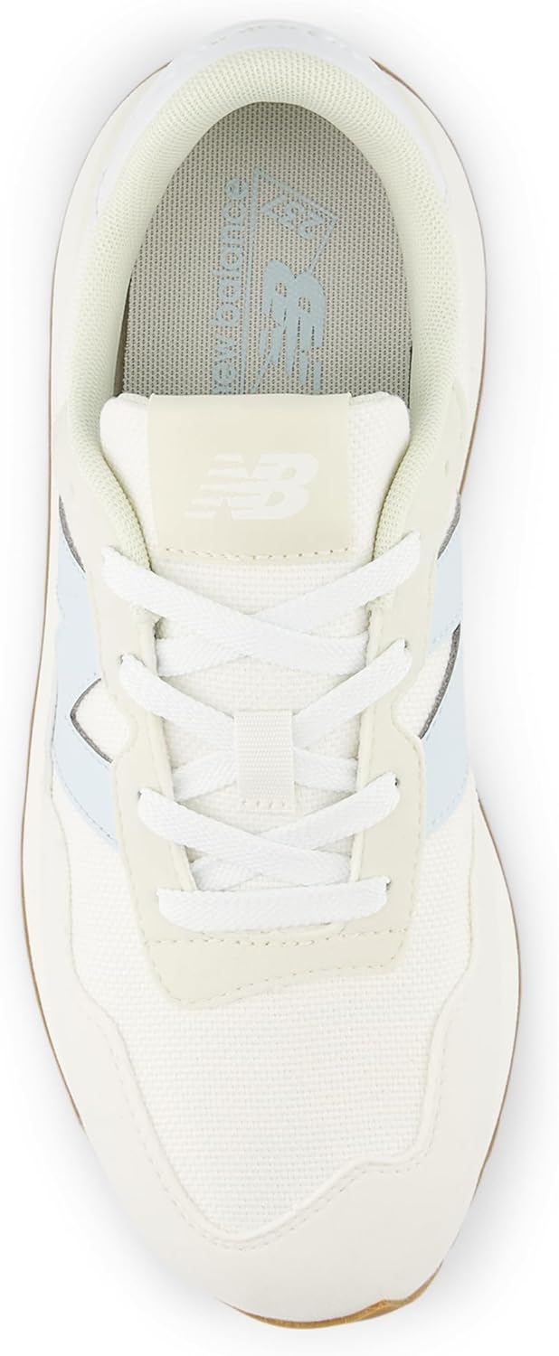 Кроссовки New Balance Kids 237 V1 на шнуровке, Frosted Glass/Sea Salt — фото 4