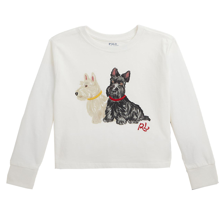 

Детская футболка поло Ralph Lauren, выстиранная белая