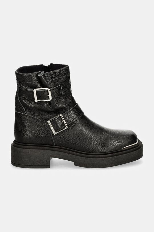 Женские ботильоны Steve Madden из натуральной кожи, черный — фото 2