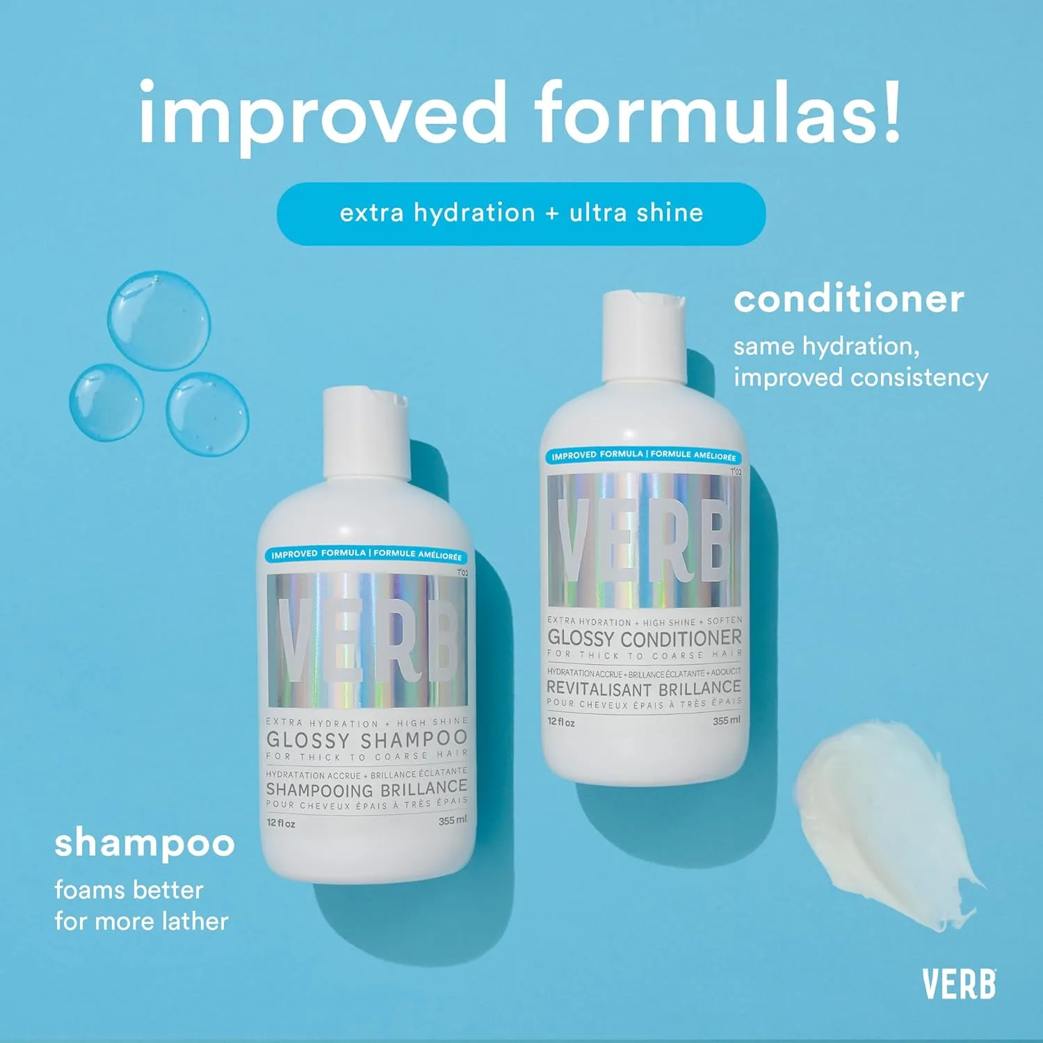 Шампунь VERB Glossy - очищает и придает блеск густым и жестким волосам - веганский продукт, не содержит парабенов и вредных сульфатов. 946 мл (.) — фото 2