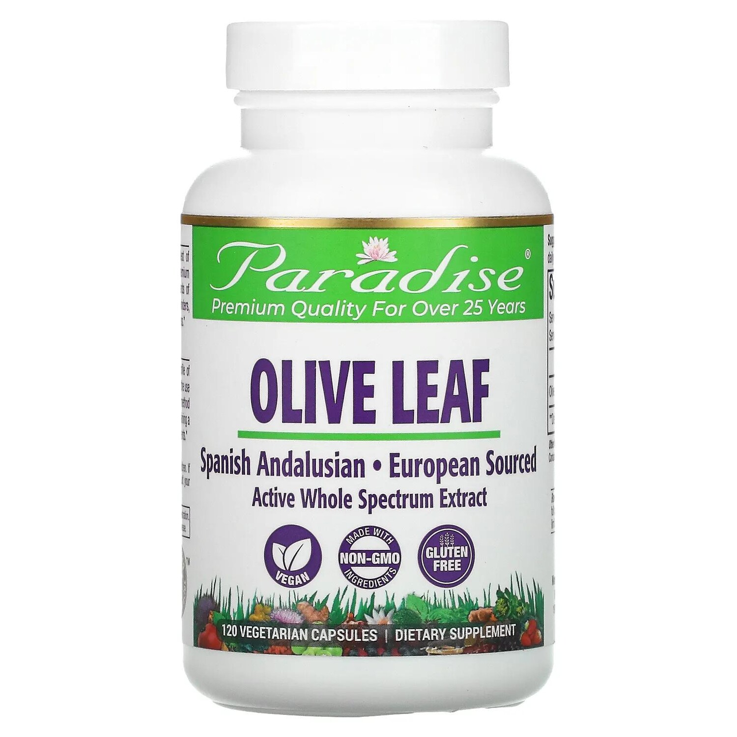 

Paradise Herbs Лист оливы 120 вегетарианских капсул