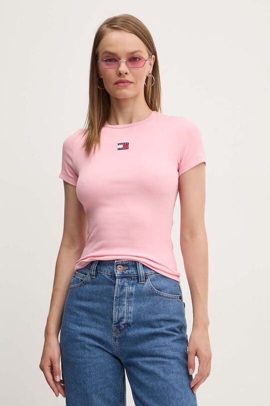 

Футболка Tommy Jeans, розовый