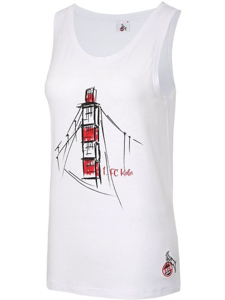 

Fußballverein 1. FC Köln Майка "Tanktop Am Flutgraben" белого цвета
