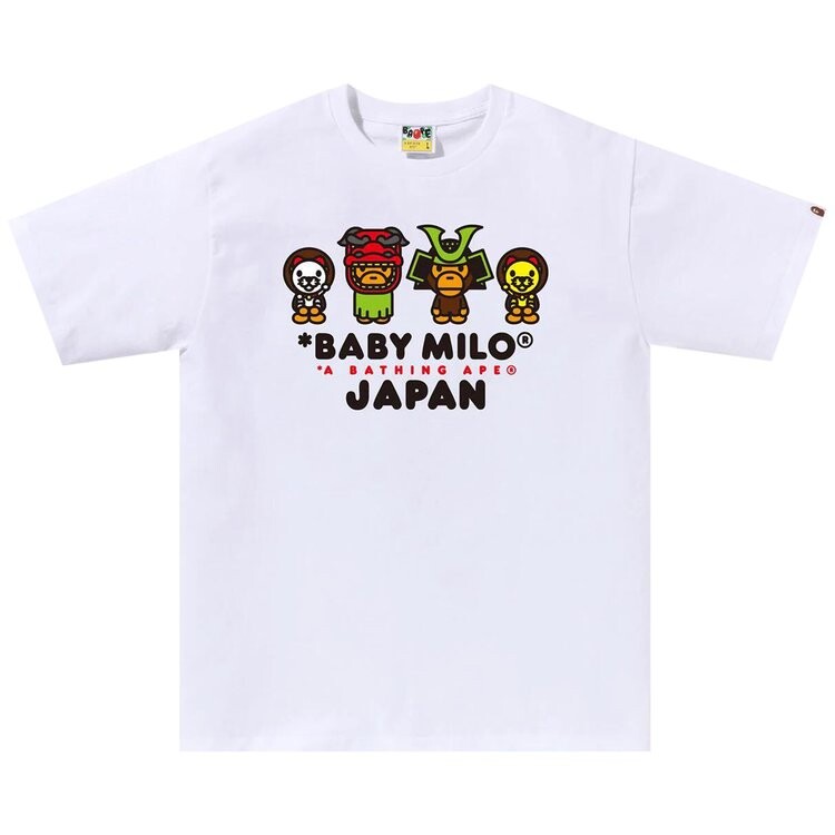 

Футболка BAPE Baby Milo Japan 'White', белый