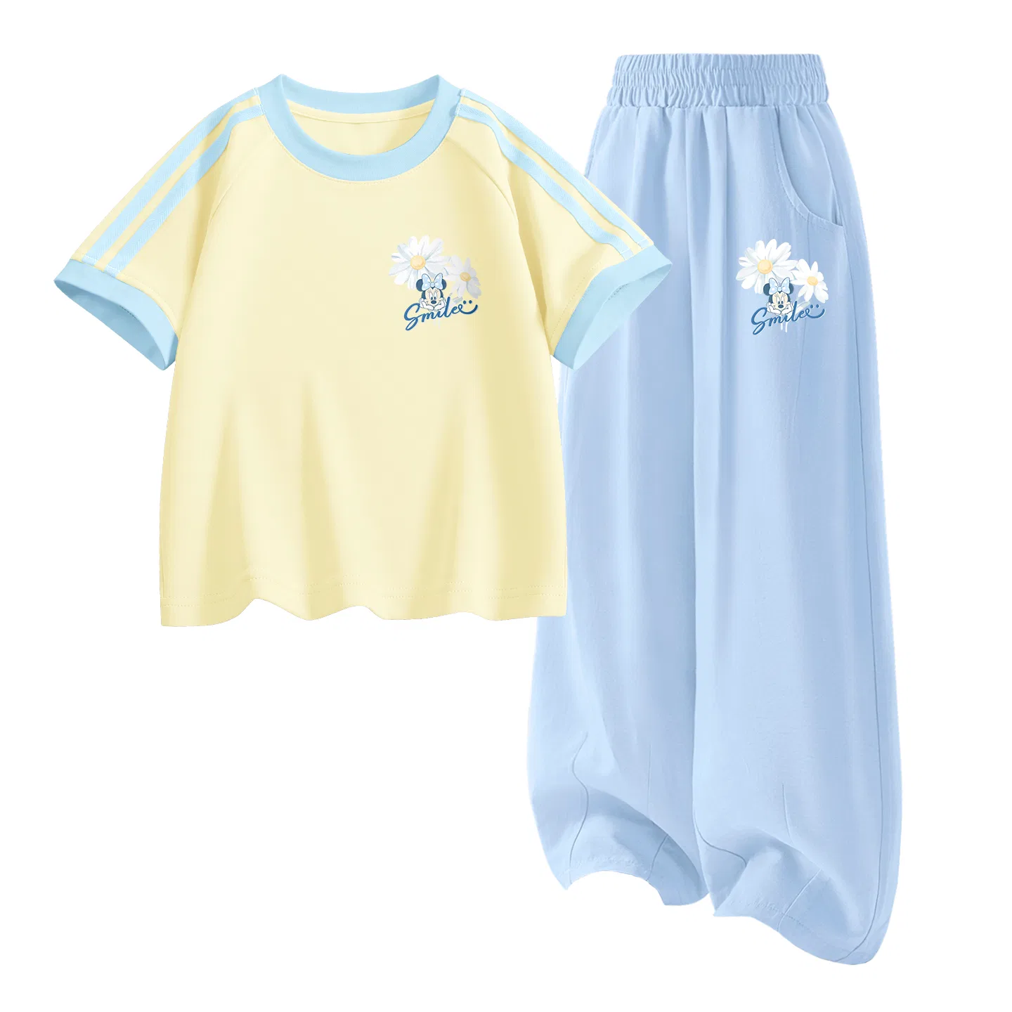 Детский спортивный костюм Casual Sportswear 2 Piece Set Disney, Dewy Flower K Honey Match+Dewy Flower K Cream Blue