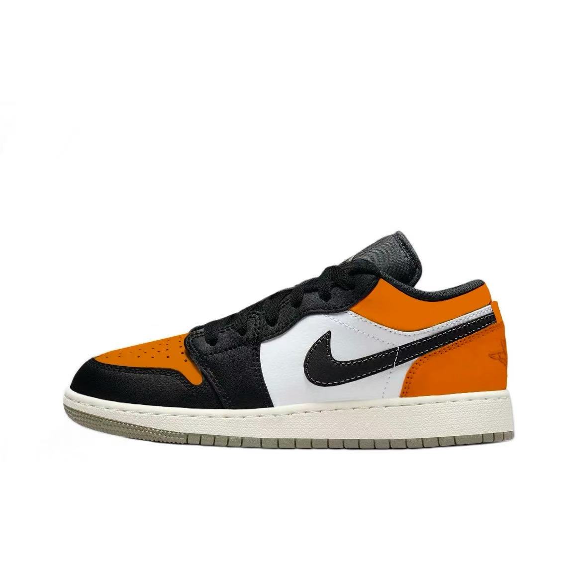 

Jordan Эйр 1 Литтл Бакл Шаттеред устойчивые к истиранию низкие винтажные баскетбольные кроссовки унисекс оранжево-белые, цвет Orange White